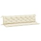 Gartenbank-Auflagen 2 Stk. Cremeweiß 200x50x7 cm Oxford-Gewebe Gartenbank-Auflagen 2 Stk. Cremeweiß 200x50x7 cm Oxford-Gewebe