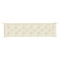 Gartenbank-Auflagen 2 Stk. Cremeweiß 200x50x7 cm Oxford-Gewebe Gartenbank-Auflagen 2 Stk. Cremeweiß 200x50x7 cm Oxford-Gewebe