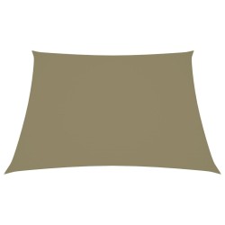 vidaXL Sonnensegel Oxford-Gewebe Quadratisch 4x4 m Beige