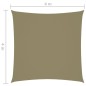 vidaXL Sonnensegel Oxford-Gewebe Quadratisch 4x4 m Beige vidaXL Sonnensegel Oxford-Gewebe Quadratisch 4x4 m Beige