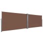 vidaXL Ausziehbare Seitenmarkise 160×600 cm Braun vidaXL Ausziehbare Seitenmarkise 160×600 cm Braun