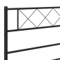 vidaXL Bettgestell mit Kopf- und Fußteil Metall Schwarz 135x190 cm vidaXL Bettgestell mit Kopf- und Fußteil Metall Schwarz 135x190 cm