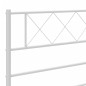 vidaXL Bettgestell mit Kopf- und Fußteil Metall Weiß 100x200 cm vidaXL Bettgestell mit Kopf- und Fußteil Metall Weiß 100x200 cm