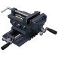 vidaXL Schraubstock Kreuztisch Handbetrieben 127 mm