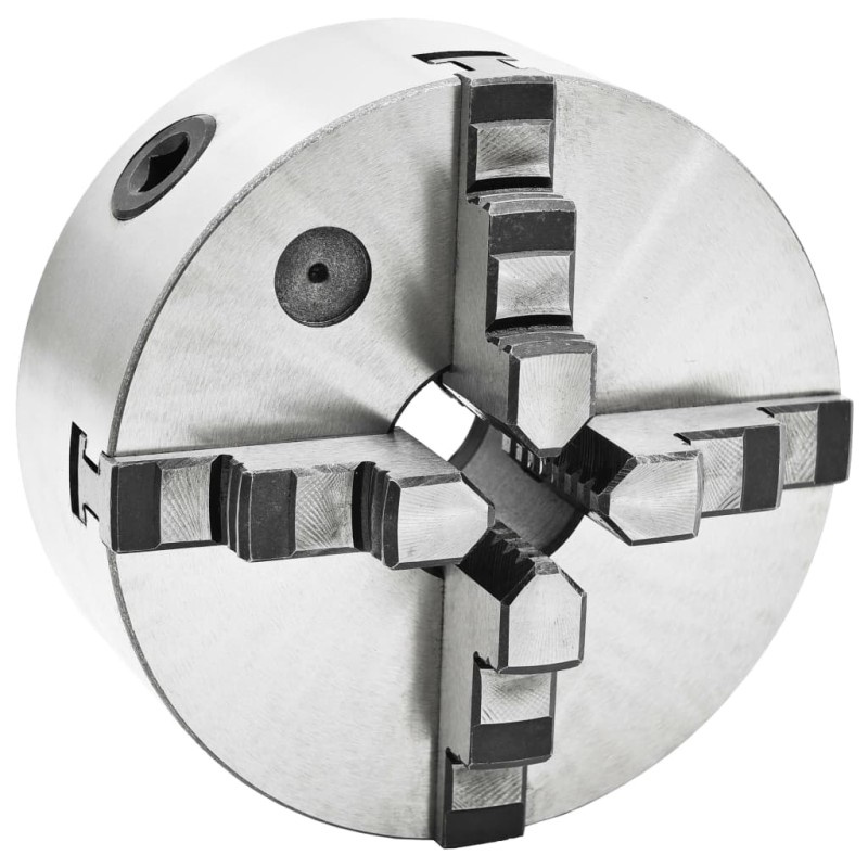 vidaXL 4-Backen-Drehfutter Selbstzentrierend 160 mm Stahl vidaXL 4-Backen-Drehfutter Selbstzentrierend 160 mm Stahl