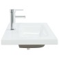 vidaXL Einbauwaschbecken mit Wasserhahn 91x39x18 cm Keramik Weiß vidaXL Einbauwaschbecken mit Wasserhahn 91x39x18 cm Keramik Weiß