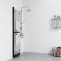 vidaXL Faltbare begehbare Duschwand Halbmattiertes ESG-Glas 100x190 cm vidaXL Faltbare begehbare Duschwand Halbmattiertes ESG-Glas 100x190 cm