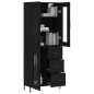 vidaXL Highboard Schwarz 69,5x34x180 cm Holzwerkstoff vidaXL Highboard Schwarz 69,5x34x180 cm Holzwerkstoff