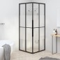 vidaXL Duschkabine Halbmatt ESG 80x80x180 cm Schwarz vidaXL Duschkabine Halbmatt ESG 80x80x180 cm Schwarz