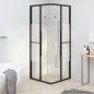 vidaXL Duschkabine Halbmatt ESG 80x80x180 cm Schwarz vidaXL Duschkabine Halbmatt ESG 80x80x180 cm Schwarz