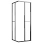 vidaXL Duschkabine Halbmatt ESG 80x80x180 cm Schwarz vidaXL Duschkabine Halbmatt ESG 80x80x180 cm Schwarz