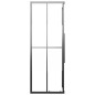 vidaXL Duschkabine Halbmatt ESG 80x80x180 cm Schwarz vidaXL Duschkabine Halbmatt ESG 80x80x180 cm Schwarz