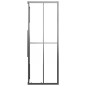 vidaXL Duschkabine Halbmatt ESG 80x80x180 cm Schwarz vidaXL Duschkabine Halbmatt ESG 80x80x180 cm Schwarz