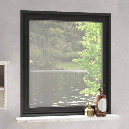 vidaXL Magnet-Insektenschutz für Fenster Anthrazit 120x140 cm