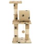 vidaXL Katzen-Kratzbaum Sisal 65 cm Beige Pfoten-Aufdruck vidaXL Katzen-Kratzbaum Sisal 65 cm Beige Pfoten-Aufdruck