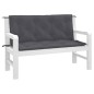 Gartenbank-Auflagen 2 Stk. Anthrazit 120x50x7 cm Oxford-Gewebe Gartenbank-Auflagen 2 Stk. Anthrazit 120x50x7 cm Oxford-Gewebe