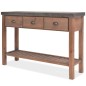 vidaXL Konsolentisch Tannenholz Massiv 122 x 35 x 80 cm vidaXL Konsolentisch Tannenholz Massiv 122 x 35 x 80 cm