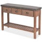 vidaXL Konsolentisch Tannenholz Massiv 122 x 35 x 80 cm vidaXL Konsolentisch Tannenholz Massiv 122 x 35 x 80 cm