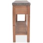 vidaXL Konsolentisch Tannenholz Massiv 122 x 35 x 80 cm vidaXL Konsolentisch Tannenholz Massiv 122 x 35 x 80 cm