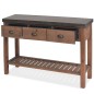 vidaXL Konsolentisch Tannenholz Massiv 122 x 35 x 80 cm vidaXL Konsolentisch Tannenholz Massiv 122 x 35 x 80 cm