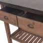 vidaXL Konsolentisch Tannenholz Massiv 122 x 35 x 80 cm vidaXL Konsolentisch Tannenholz Massiv 122 x 35 x 80 cm