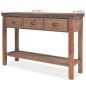 vidaXL Konsolentisch Tannenholz Massiv 122 x 35 x 80 cm vidaXL Konsolentisch Tannenholz Massiv 122 x 35 x 80 cm