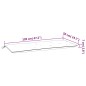 Gartenbank-Auflagen 2 Stk. Anthrazit 120x50x7 cm Oxford-Gewebe Gartenbank-Auflagen 2 Stk. Anthrazit 120x50x7 cm Oxford-Gewebe
