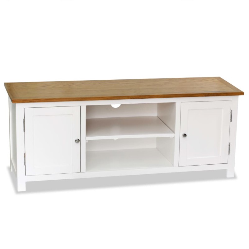vidaXL TV-Schrank 120x35x48 cm Massivholz Eiche vidaXL TV-Schrank 120x35x48 cm Massivholz Eiche