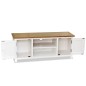 vidaXL TV-Schrank 120x35x48 cm Massivholz Eiche vidaXL TV-Schrank 120x35x48 cm Massivholz Eiche
