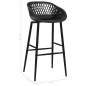 vidaXL Barhocker 2 Stk. Schwarz vidaXL Barhocker 2 Stk. Schwarz