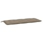 Gartenbank-Auflagen 2 Stk. Taupe 120x50x7 cm Oxford-Gewebe Gartenbank-Auflagen 2 Stk. Taupe 120x50x7 cm Oxford-Gewebe