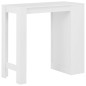vidaXL Bartisch mit Regal Weiß 110x50x103 cm vidaXL Bartisch mit Regal Weiß 110x50x103 cm