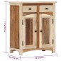 vidaXL Beistellschrank 60x30x75 cm Altholz Massiv vidaXL Beistellschrank 60x30x75 cm Altholz Massiv