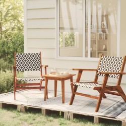 vidaXL 3-tlg. Bistro-Set Massivholz Akazie