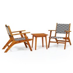 vidaXL 3-tlg. Bistro-Set Massivholz Akazie