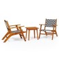 vidaXL 3-tlg. Bistro-Set Massivholz Akazie