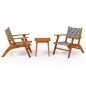 vidaXL 3-tlg. Bistro-Set Massivholz Akazie