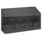 vidaXL Abdeckung für Gartenbank 12 Ösen 210x70x70/88 cm Polyethylen vidaXL Abdeckung für Gartenbank 12 Ösen 210x70x70/88 cm Polyethylen