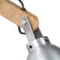 vidaXL Wandlampe E27 Silbern Mango Massivholz und Eisen vidaXL Wandlampe E27 Silbern Mango Massivholz und Eisen