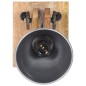 vidaXL Wandlampe E27 Silbern Mango Massivholz und Eisen vidaXL Wandlampe E27 Silbern Mango Massivholz und Eisen