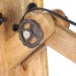 vidaXL Wandlampe E27 Silbern Mango Massivholz und Eisen vidaXL Wandlampe E27 Silbern Mango Massivholz und Eisen