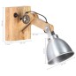vidaXL Wandlampe E27 Silbern Mango Massivholz und Eisen vidaXL Wandlampe E27 Silbern Mango Massivholz und Eisen