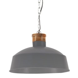 vidaXL Hängelampe Industriestil 58 cm Grau E27