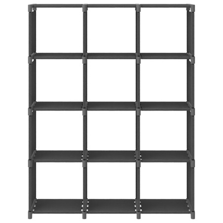 vidaXL Würfel-Regal 12 Fächer Grau 103x30x141 cm Stoff 