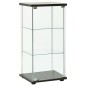 vidaXL Vitrinenschrank Hartglas Schwarz vidaXL Vitrinenschrank Hartglas Schwarz