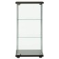 vidaXL Vitrinenschrank Hartglas Schwarz vidaXL Vitrinenschrank Hartglas Schwarz