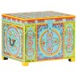 vidaXL Aufbewahrungsbox Handbemalt 50x40x40 cm Mango Massivholz vidaXL Aufbewahrungsbox Handbemalt 50x40x40 cm Mango Massivholz