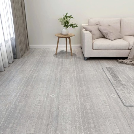 vidaXL PVC-Fliesen Selbstklebend 55 Stk. 5,11 m² Grau