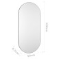 vidaXL Spiegel 100x50 cm Glas vidaXL Spiegel 100x50 cm Glas