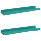 vidaXL Wandregale 2 Stk. Blau 40x9x3 cm vidaXL Wandregale 2 Stk. Blau 40x9x3 cm